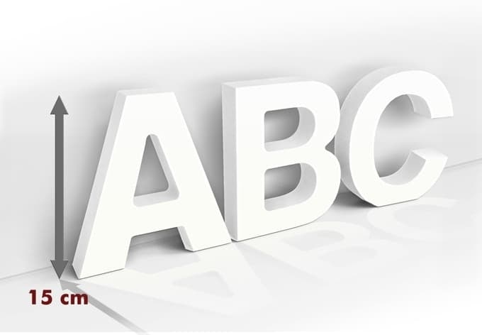 Lettere decorative - Lettere alte 15 cm