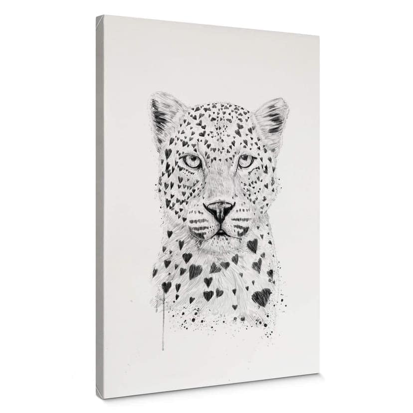 Stampa su tela Solti - Leopard love