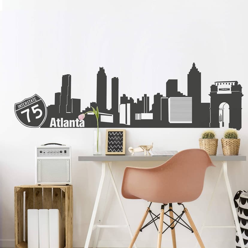 Adesivo murale - Profilo di Atlanta