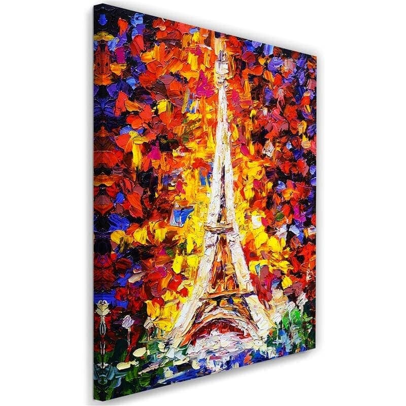 Stampe su tela, Torre Eiffel astratta come dipinta