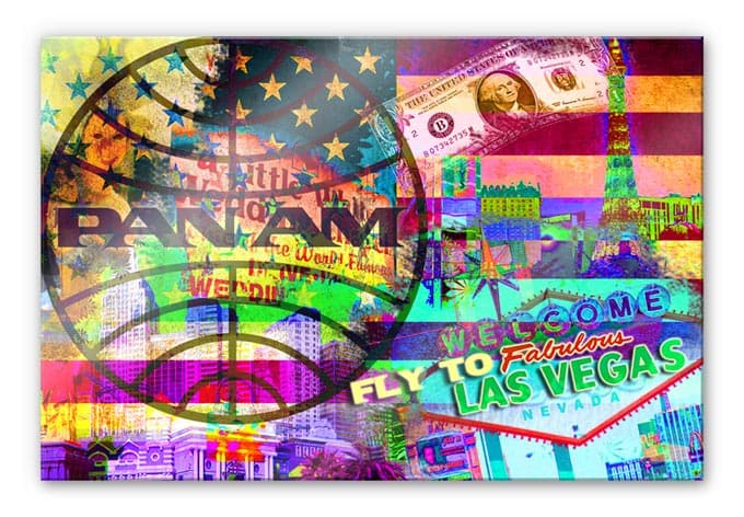 Stampa su vetro acrilico PAN AM - Las Vegas