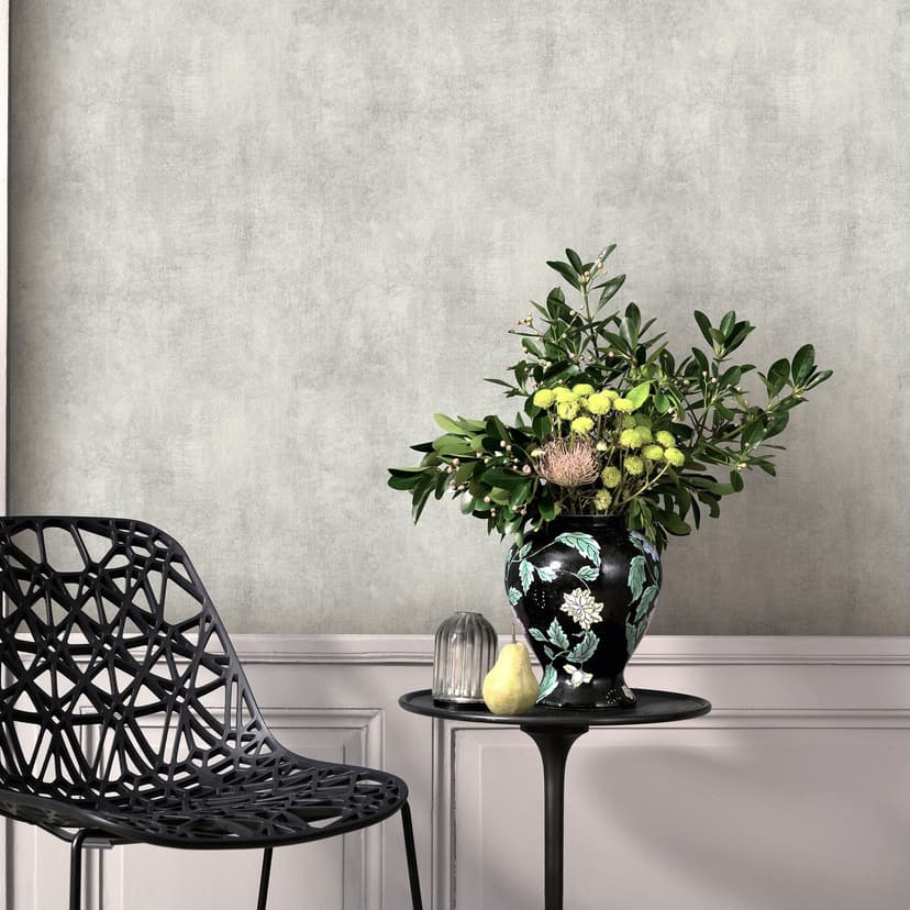Carta da parati in tessuto non tessuto SHINY CONCRETE Elle Decoration 4, grigio chiaro