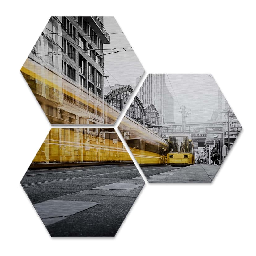 Esagoni Alu-Dibond - Berlin set