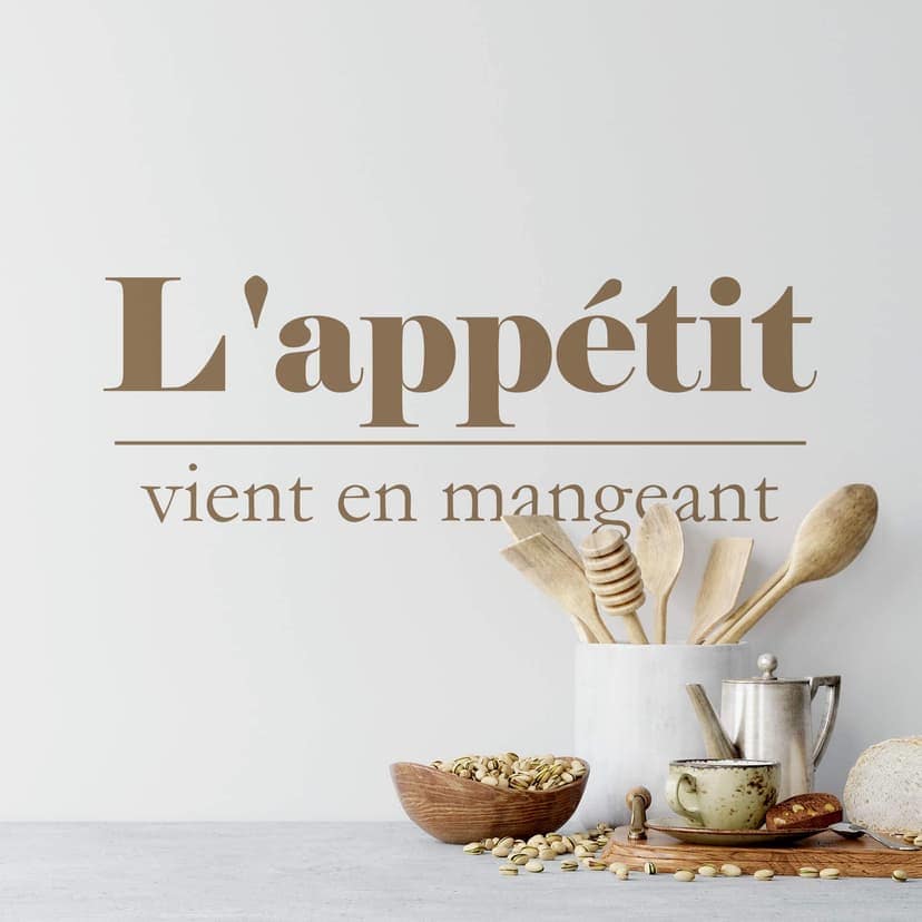 Adesivo murale - L'appétit vient
