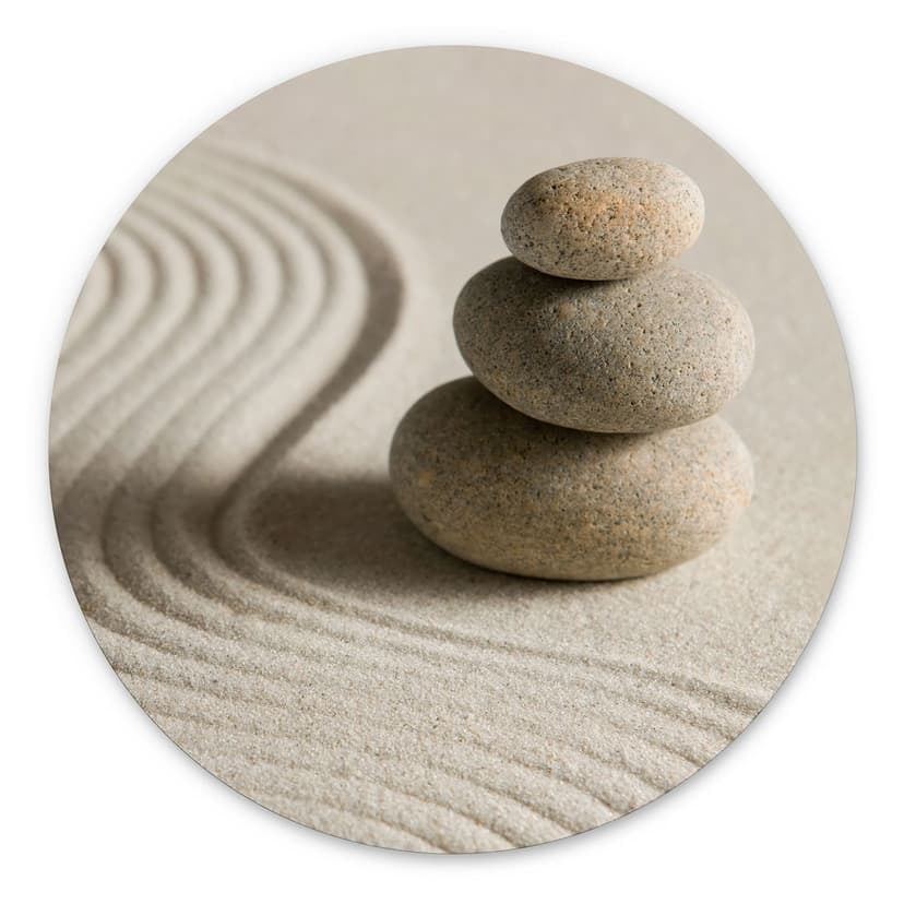 Stampe per pareti Stone in Sand 2 - Alu-Dibond Round