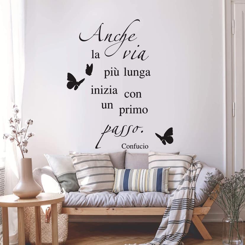 Adesivo murale -Anche la via più lunga