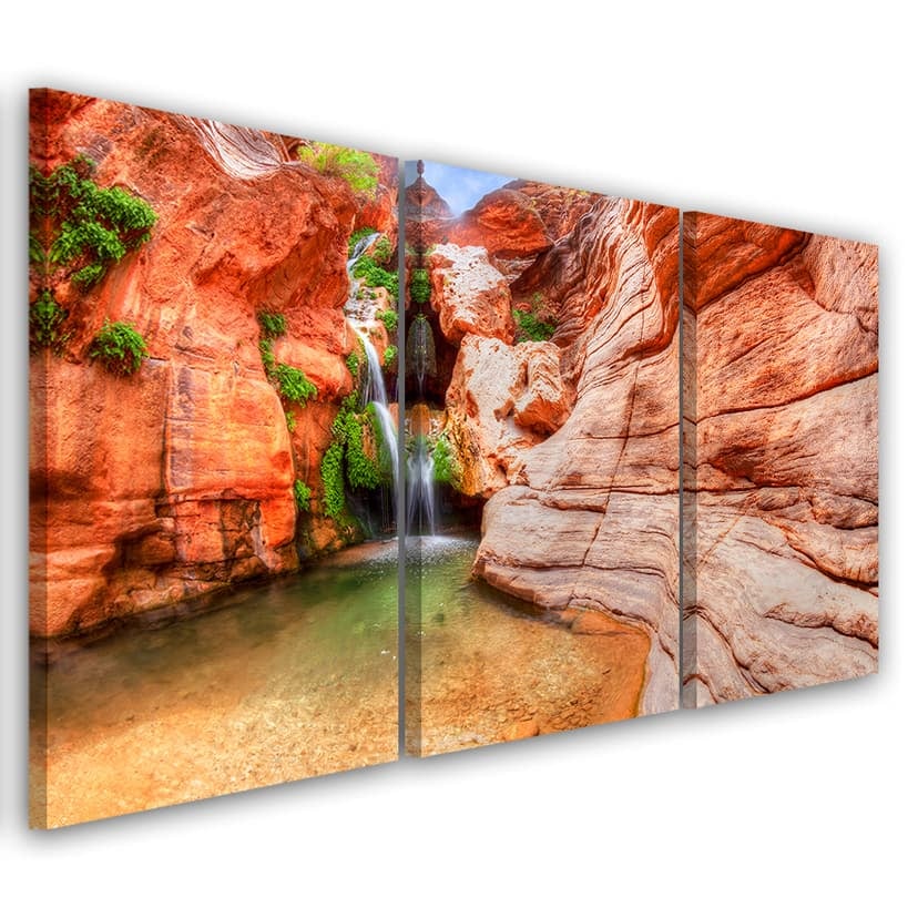 Stampa su tela 3 pezzi, paesaggio del Grand Canyon