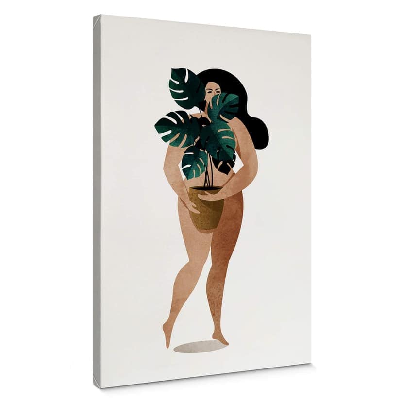 Stampa su tela Kubistika - Nuda