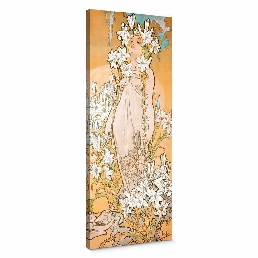 Stampa su tela - Mucha - Il giglio