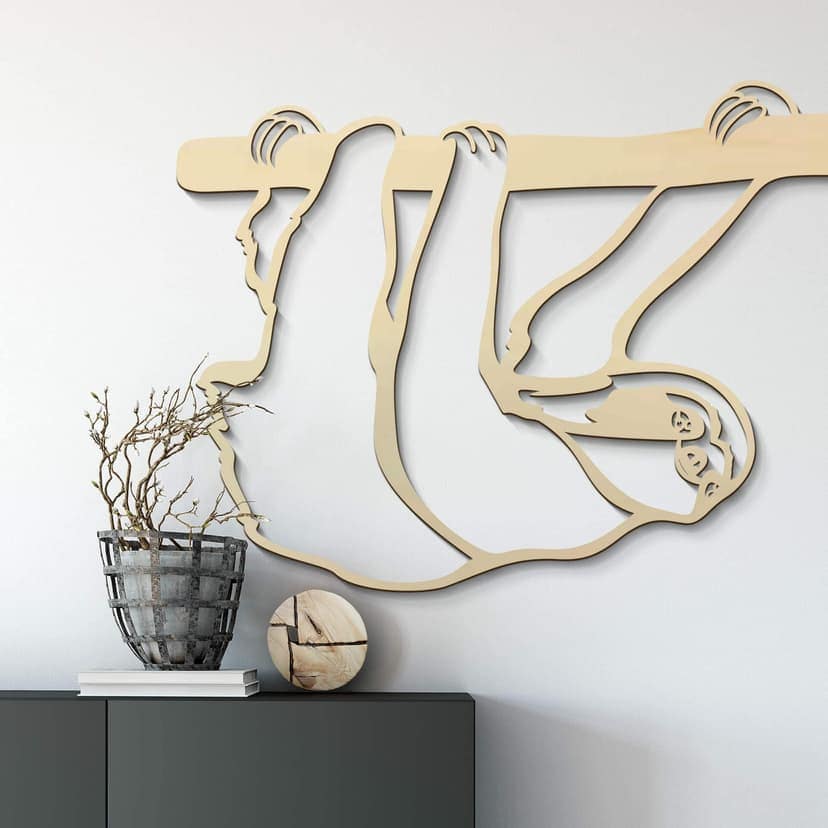 Decoro in legno - Bradipo