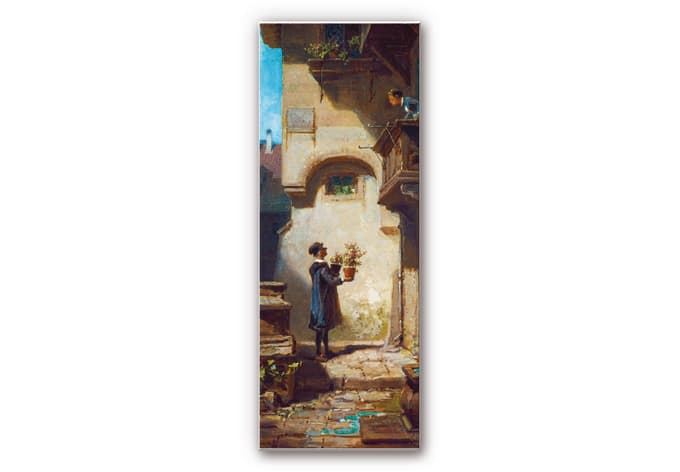Stampa su Forex Spitzweg - L'omaggiante - panoramica