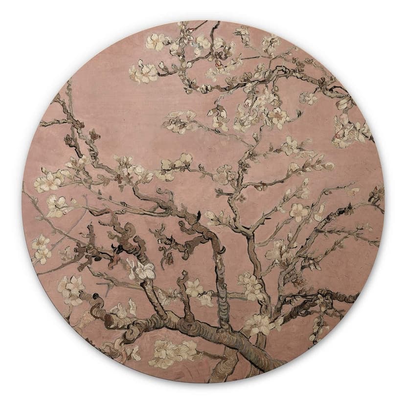 Stampa su legno van Gogh - Mandorlo tondo
