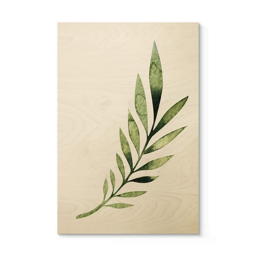 Stampa su legno Kvilis - Palm Leaf