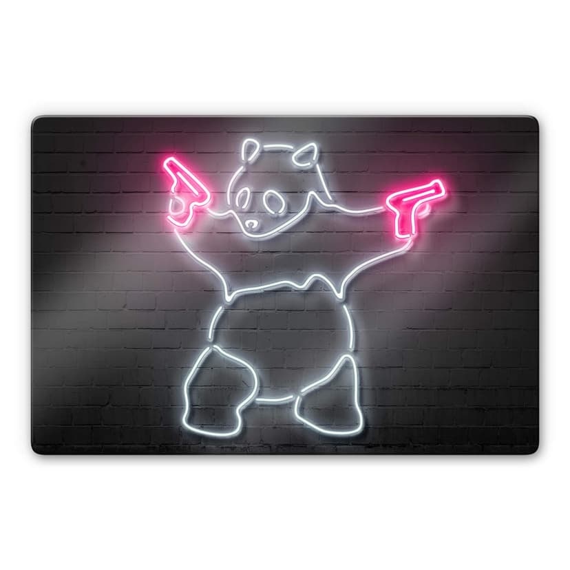 Stampa su vetro Mielu - Panda