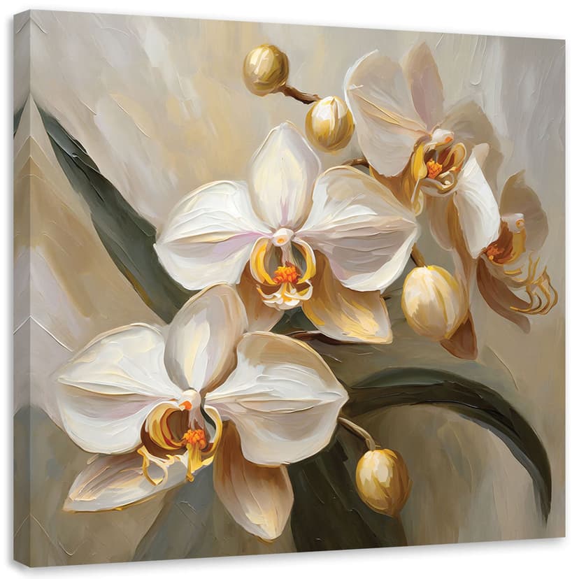 Stampa su tela, Orchidee AI