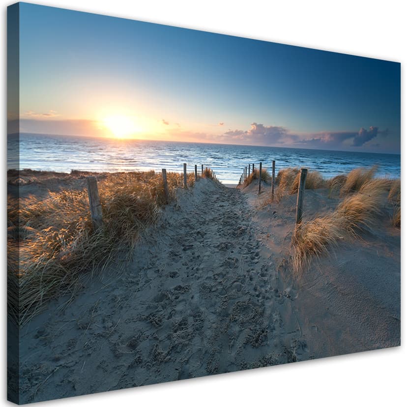 Stampe su tela, tramonto sul mare
