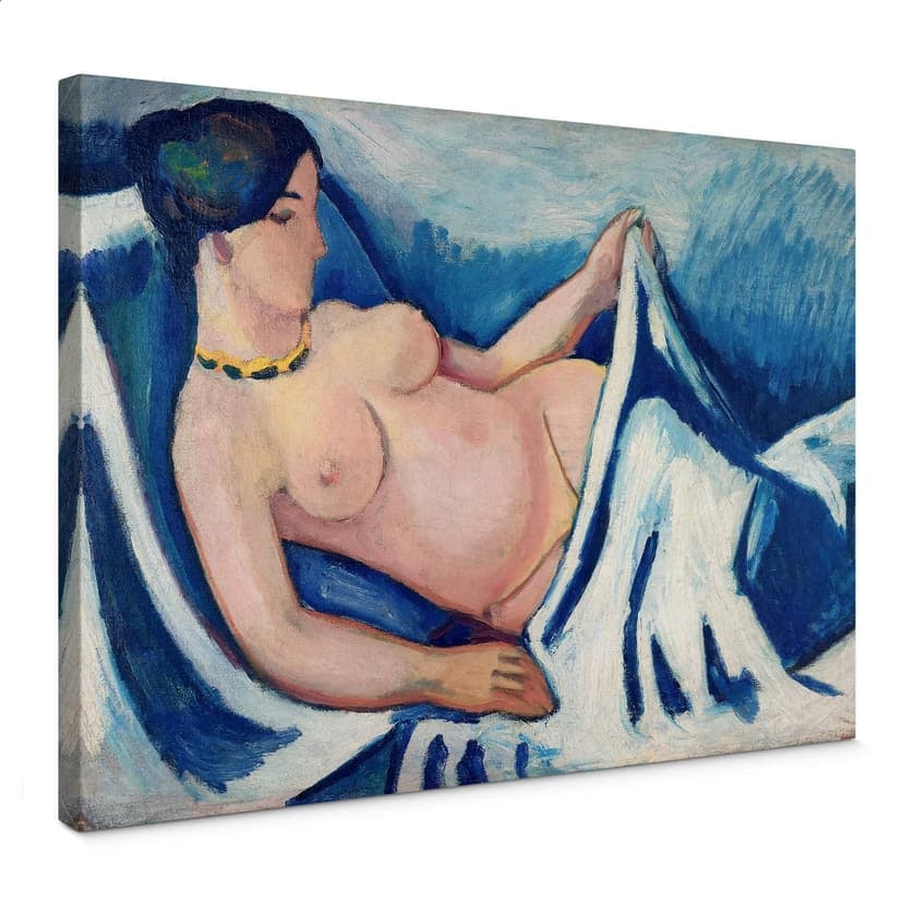 Macke - Nudo femminile sdraiato