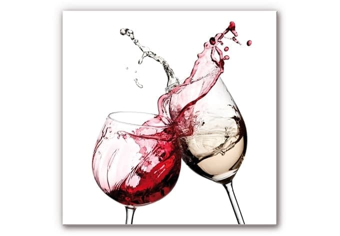 Stampa su Forex - Bicchieri di vino - quadrato