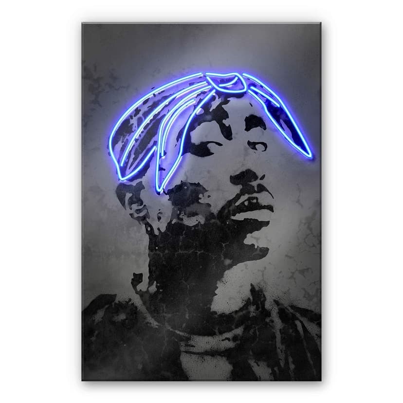 Stampa su vetro acrilico Mielu - 2Pac