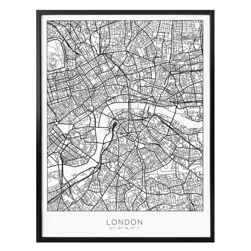 Poster - Piantina Londra