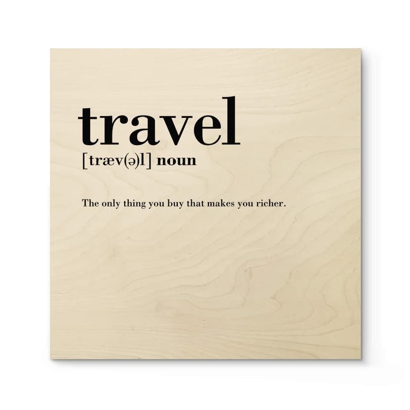 Stampa su legno - Travel