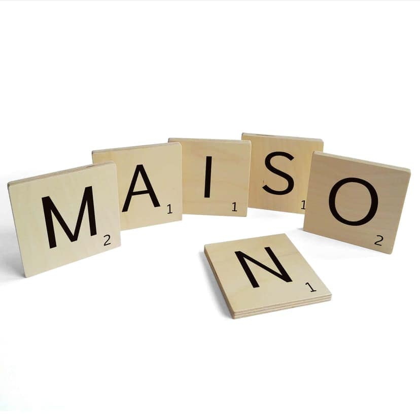 Lettere in legno - Maison