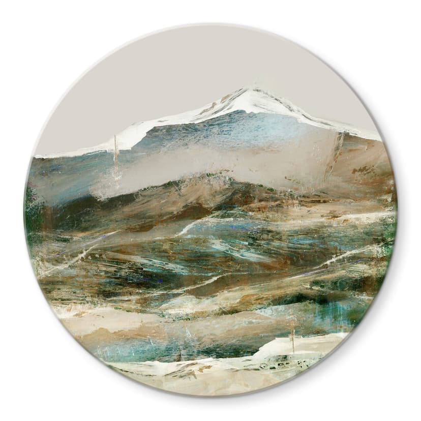 Stampa su vetro Montagne astratte - Hobday