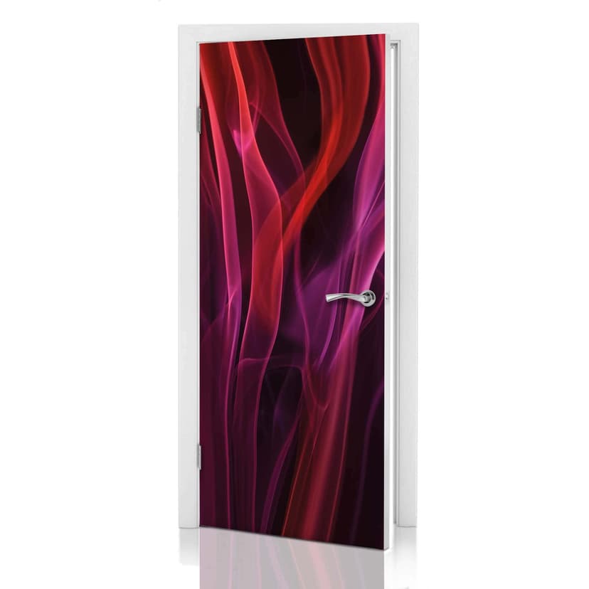 Adesivo per porta - Fumo rosso