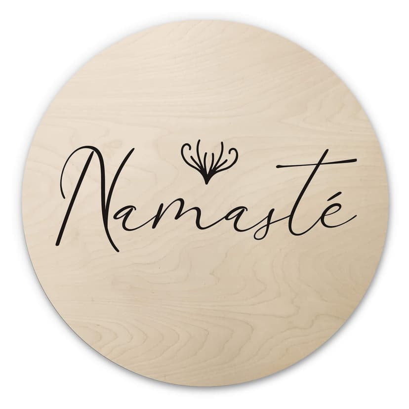 Stampa su legno Namasté