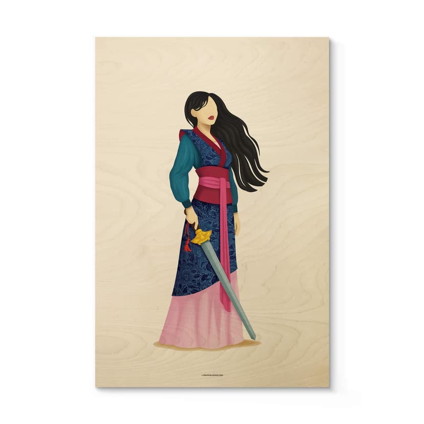 Stampa su legno Tohmé - Mulan