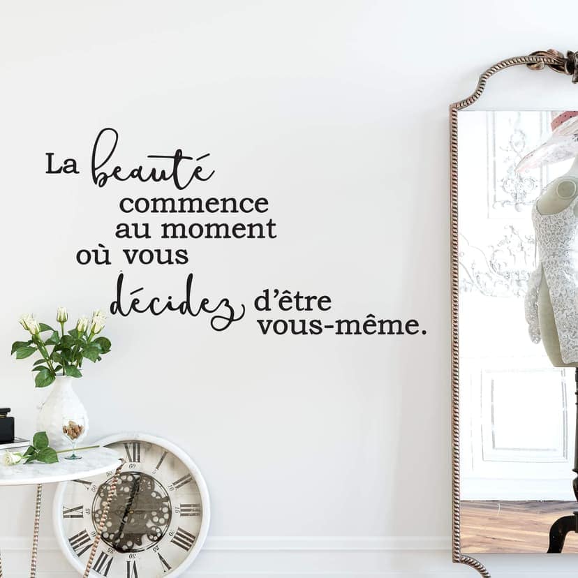 Adesivo murale - La beauté commence
