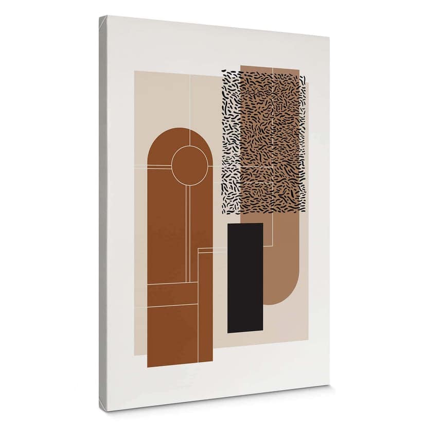 Stampa su tela Nordic Creators -  Beige & Brown