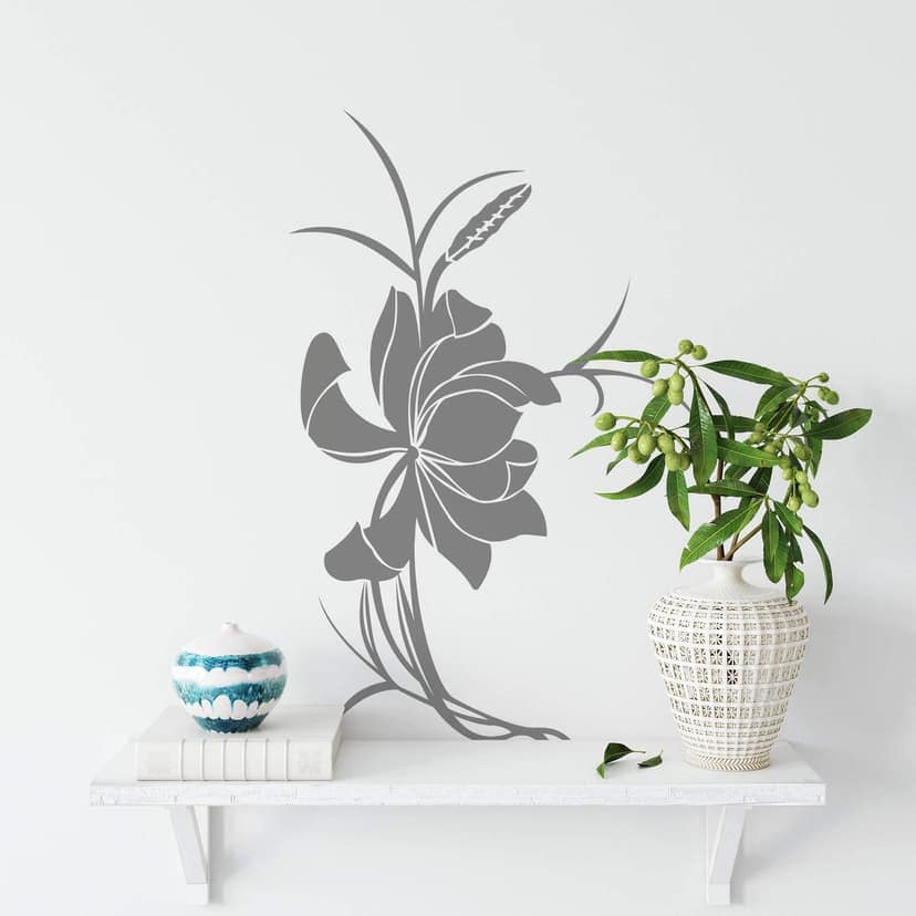 Adesivo murale - Fiore asiatico