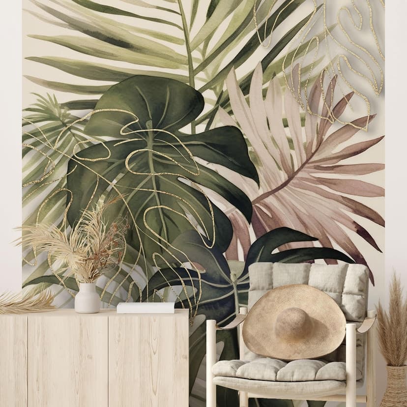 Fotomurale Foglie tropicali Boho - Haase