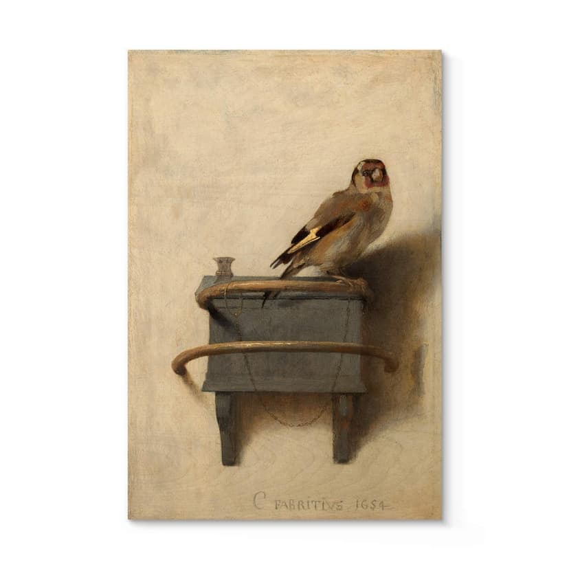 Stampa su legno Fabritius - Cardellino