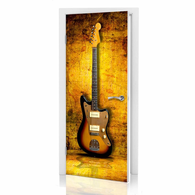 Adesivi per porte - Chitarra rock