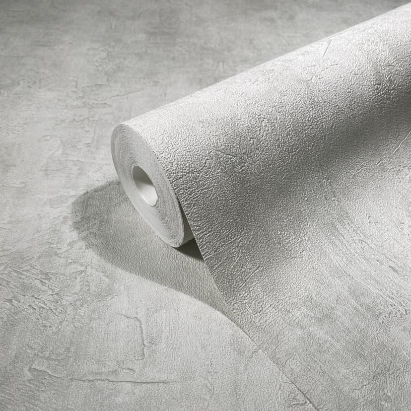 Carta da parati in tessuto non tessuto effetto cemento, tinta unita grigio Texture