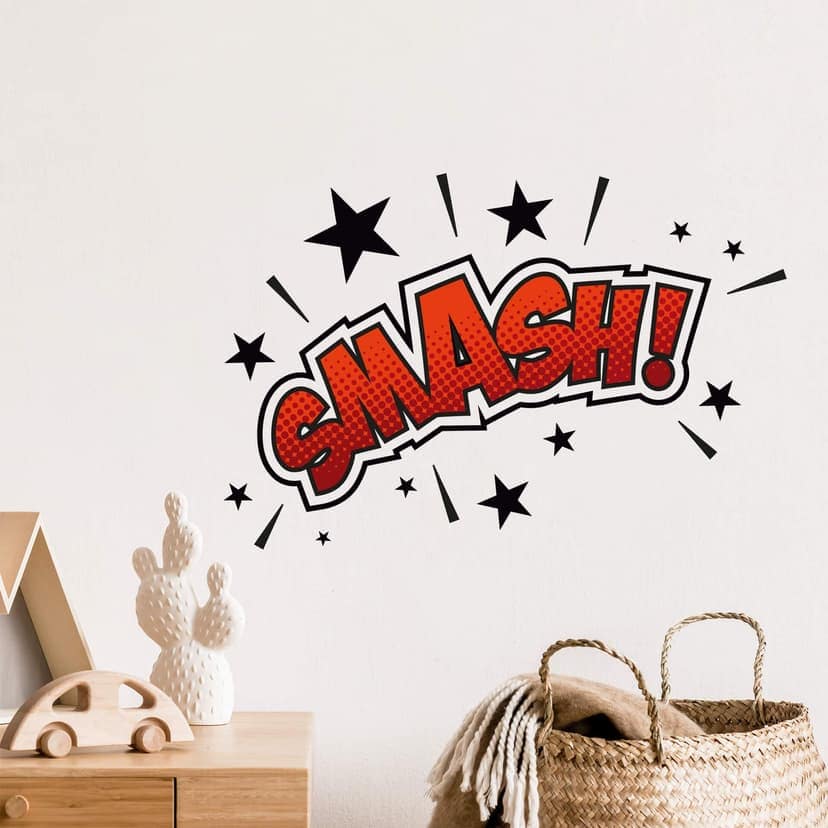 Adesivo murale - espressione di suono dei fumetti - SMASH!