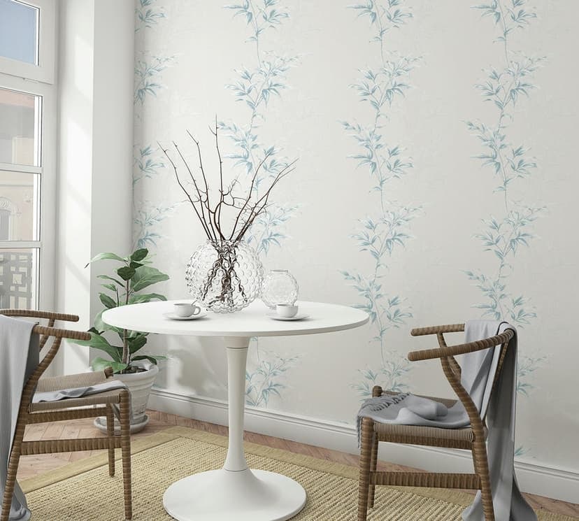 Carta da parati in tessuto non tessuto Floral Modern in colore grigio