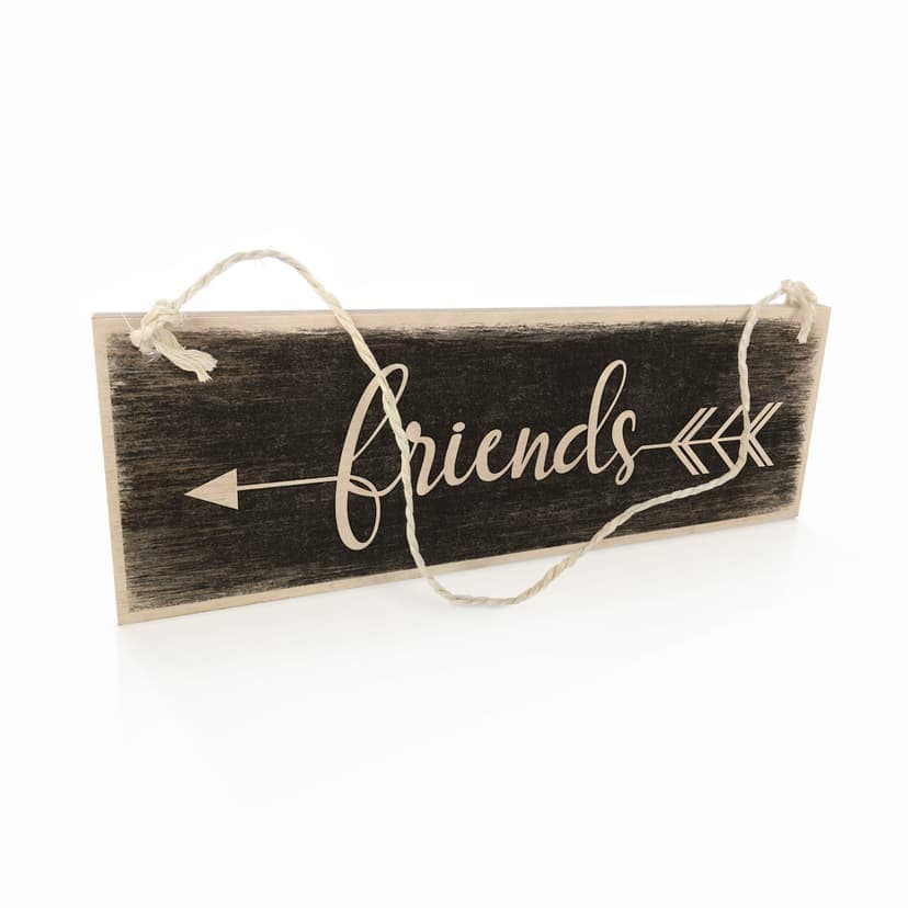 Targa in legno - Friends