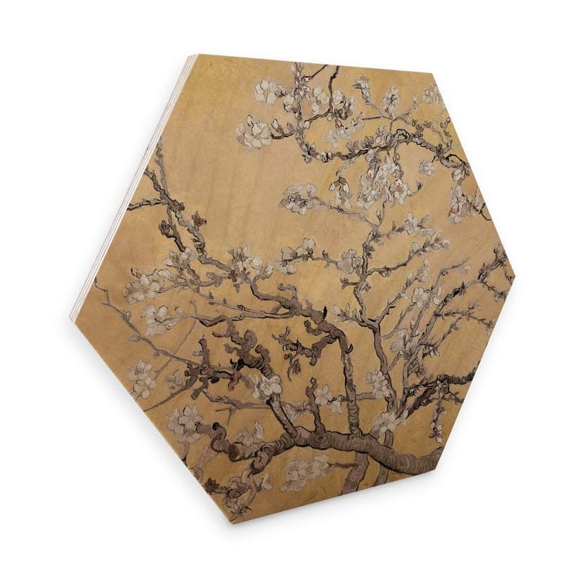 Esagoni in legno van Gogh - Mandorlo in fiore