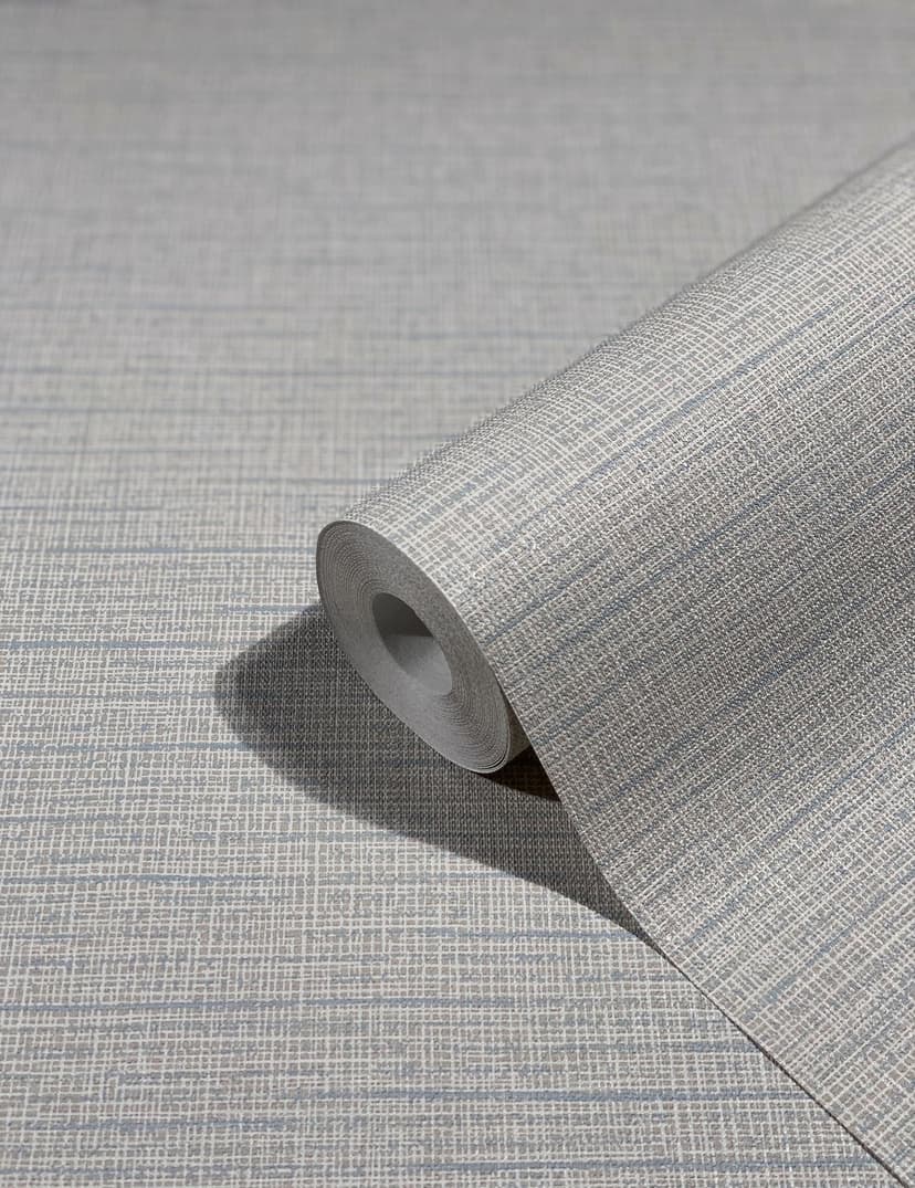 Carta da parati a tinta unita, carta da parati in tessuto non tessuto Novamur Yvi beige, blu
