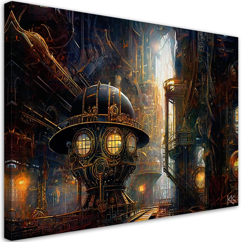 Stampa su tela, Astrazione steampunk