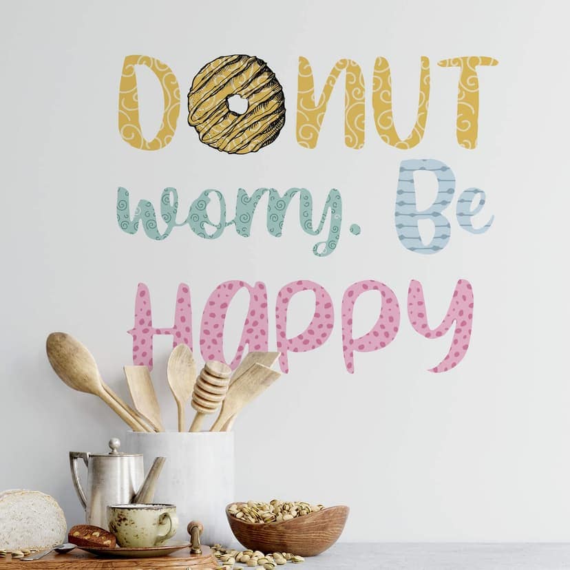 Adesivo murale Donut worry. Be happy