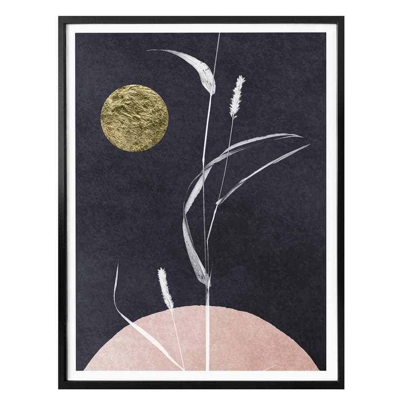 Poster Kubistika - Luna piena