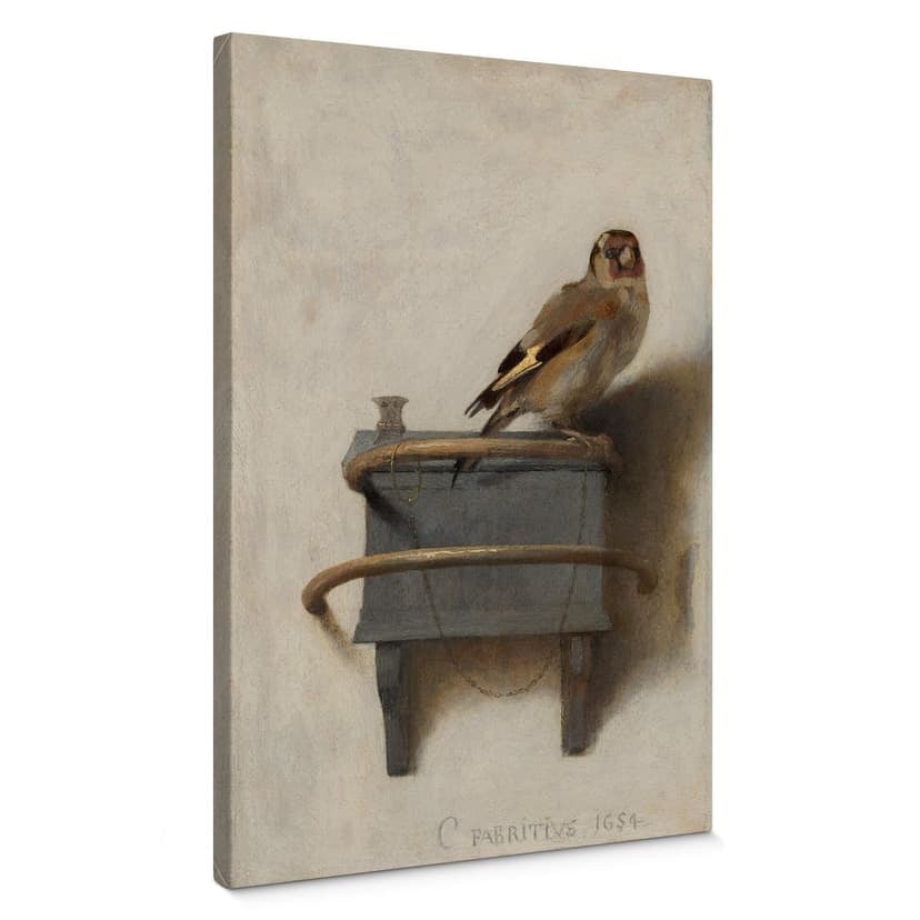 Stampa su tela Fabritius - Il cardellino