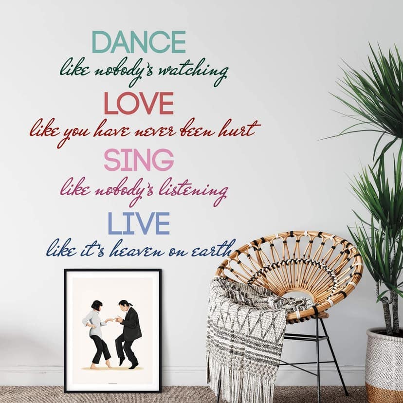 Adesivo murale - Dance, love, sing, live