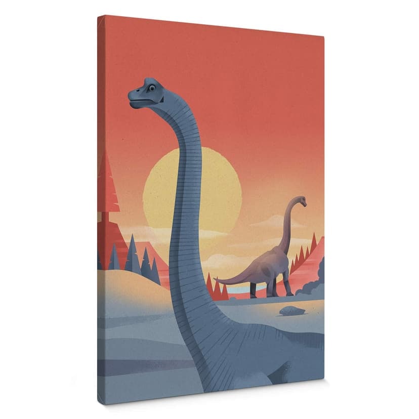 Stampa su tela Braun - Brachiosaurus