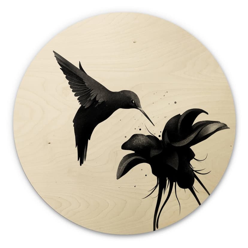 Decoro in legno ireland - Colibrì