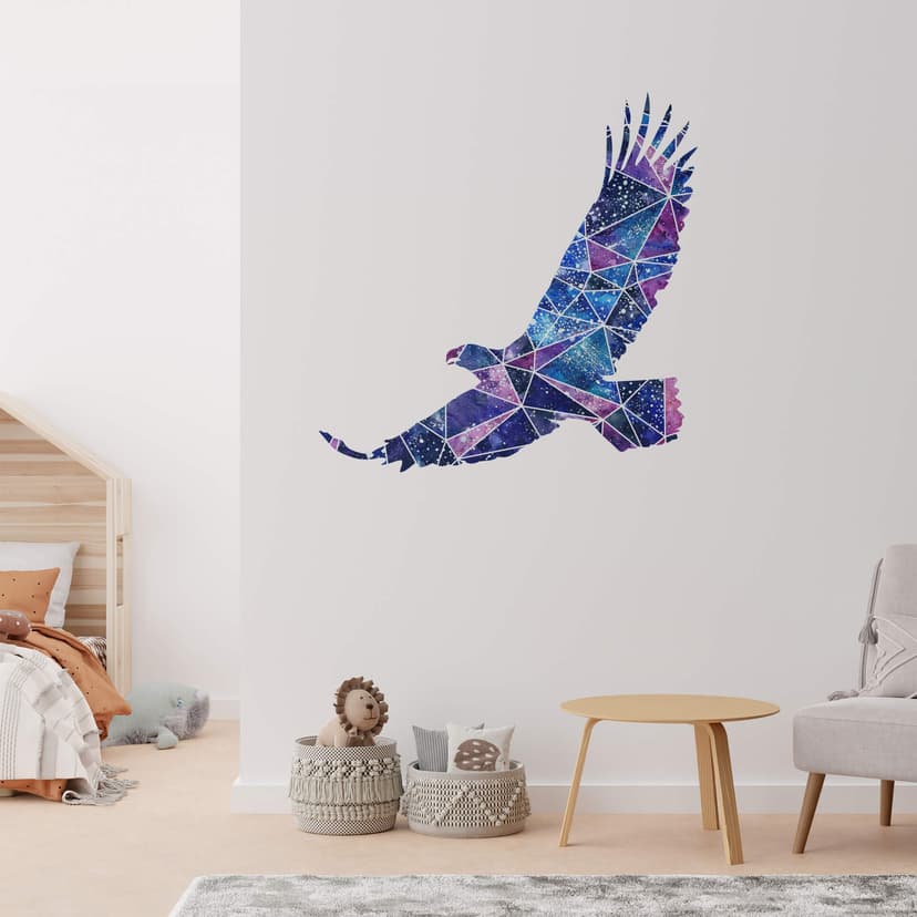 Adesivo murale Polygon - Aquila